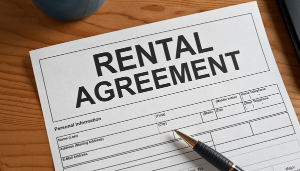 An empty Rental Agreement